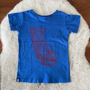 MIMA mini + maximus california kids graphic tee blue red Americana USA boys 3T